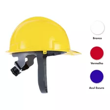 Capacete Segurança Obra Proteção Trab. Epi C/jugular Ledan Cor Vermelho