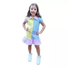 Vestido Infantil Chemise Primavera Verão Lançamento