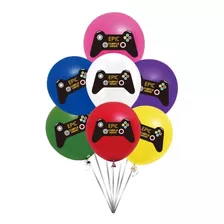 Globos Videojuegos Gamer 25 Unidades