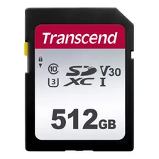 Memoria Transcend 512gb 300s Uhs-i Sdxc 100mb/s Clase 10