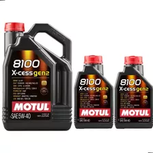 Óleo Motul 8100 X-cess Gen2 5w40 100% Sintético Kit 6 Litros