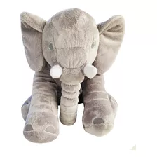 Almofada Elefante Azul Travesseiro Pelúcia 62 Cm