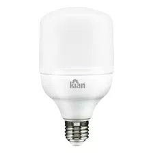 Lâmpada Led 20w 1600lm Bivolt 6500k Luz Branca Kian Luz Branco-frio 110v/220v