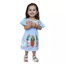 Vestido Artesanal Campesino Niña Virgen De Guadalupe