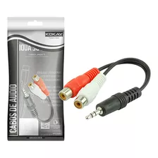 Cabo Adaptador P2 Macho 3,5mm X Rca Fêmea - Original Curto