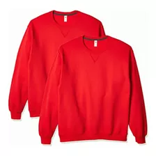 Fruit Of The Loom Sudadera Para Hombre (paquete De 2), Rojo