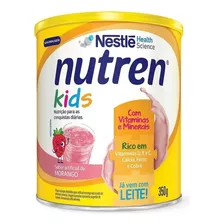 Fórmula Infantil Em Pó Nestlé Nutren Kids Sabor Morango En Lata De 350g - 4 A 6 Anos