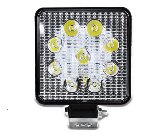 Par Faros 9 Hiper Led Auxiliar Estrobo 27w Universal 4x4  Foto 3