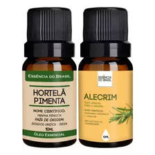 Kit Óleo Essencial Menta + Alecrim 10ml - Essência Brasil