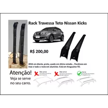 Rack Travessa Teto Nissan Kicks 16 17 18 19 20 21 22 Preto