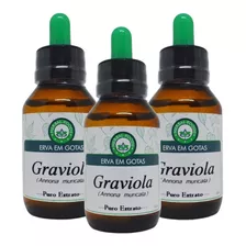 3 Extratos De Graviola 60ml - Imunidade / Antitumoral