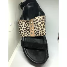 Sandalias Kosiuko Animal Print Poco Uso 25.5cm 