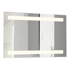 Espejo Rectangular Udine, Gris, Con Luz Led