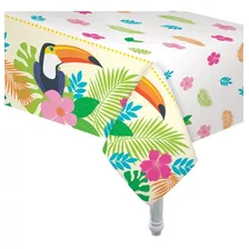 Mantel Plastico Tucan Flores Tropical 180 X 130cm