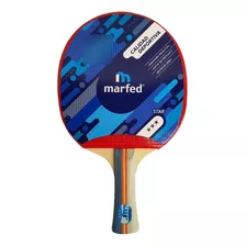 Paleta De Ping Pong Marfed 3 Estrellas Roja Y Negra