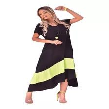 Vestido Plus Size Evangelico Viscolycra De Bico Laterais 