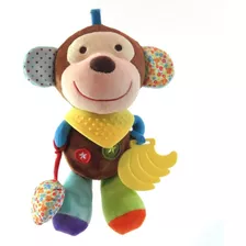 Macaco Mordedor Chocalho Pelúcia 17 Cm - Love