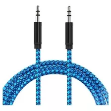 Cable Auxiliar Jack 3.5mm Macho Audio Mallado 1 Mt Musica