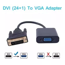 Adaptador Dvi A Vga Activo 24+1 Pines Cable Convertidor 