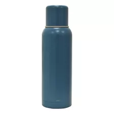 Termo Bala S/manija Acero Inox 1lt Mantiene Frío Calor Comet Color Azul Petróleo