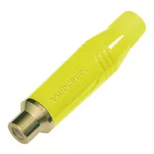 Conector Rca Hembra Metálico Amarillo Amphenol Acjr-yel