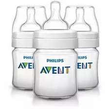 Philips Avent Biberones Anticólicos Transparentes, 4 Oz, 3 P