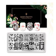 Placa Stamping Born Pretty Mandala Butterly