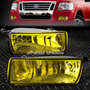 For 06-10 Ford Explorer Sport Trac Amber Lens Bumper Fog Ddw