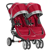 Cochecito De Bebés Doble City Mini Baby Jogger - Rojo/negro 