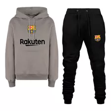 Conjunto Moletom Infantil Barcelona Time Futebol Promoção