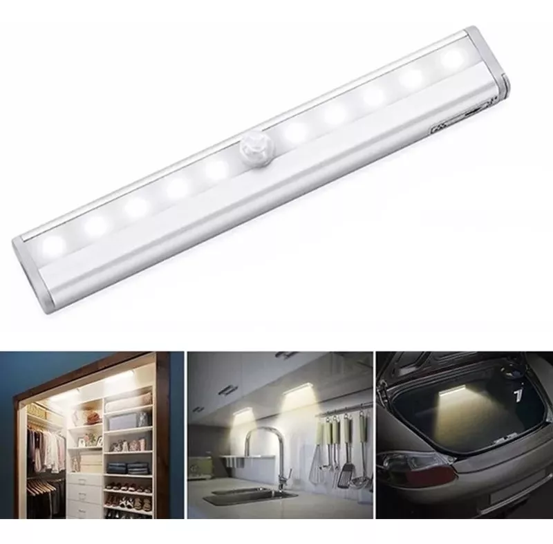 Luz Led Sensor Movimiento Para Closet, Auto, Pieza, Exterior