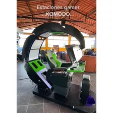 Komodo Estación Gamer Jk Reclinable Eléctrica Silla Cpu Xbox