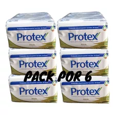 Pack X 6 Jabón Protex Barra Antibacterial Aloe Vera / 125gr