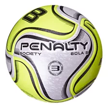 Bola Society 8 N3 Xxiv Para Grama Sintética Cor Amarelo Penalty
