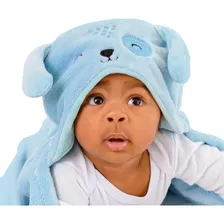 Roupão Infantil Fleece C Capuz Bebe Criança Bichinho Piscina