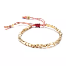 Pulsera De Cobre, Tibetana Budista De La Suerte, Ajustable