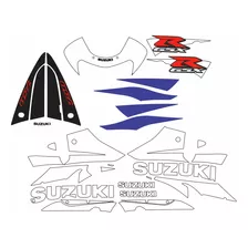 Kit Adesivo Suzuki Gsxr 750 2002 Azul E Branca 75002az