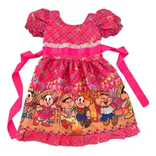 Vestido Junino Infantil Menina Festa Com Forro Sao Joao