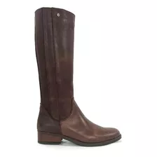 Botas Montar Cuero Vacuno Mujer Elastico Taco Bajo Rimini 