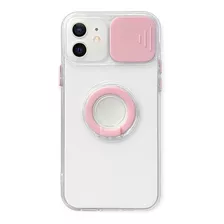Funda Protector Camara Con Anillo Para iPhone 12 Mini + Mica