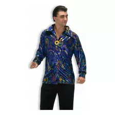 Camisa Para Disfraz De Hombre Disco De Los 70s Talla