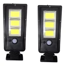 Pack X2 Foco Exterior Iluminacion Solar Foco Led 120w