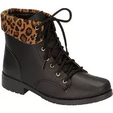 Bota Coturno Feminina Adulta Tratorada Ref5111