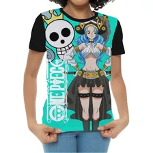 Camiseta/camisa Feminina Anime One Piece Nefertari Vivi 
