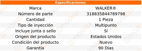 (1) Inyector De Combustible Nitro V6 4.0l 2007/2011 Walker Foto 5