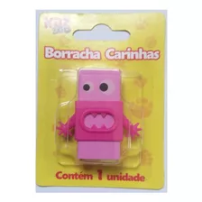 Borracha Escolar Carinhas Kaz 5x3cm Com Capinha