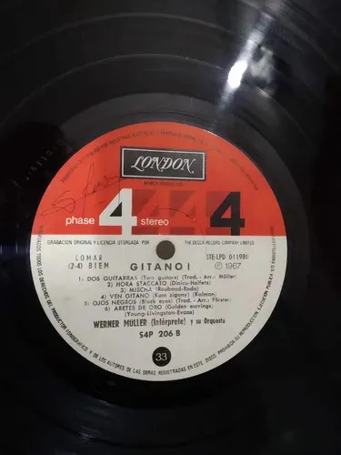 Werner Muller Y su Orquesta - GITANO - vinilo 1980