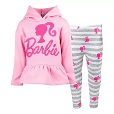 Barbie Para Chicas Pequeñas Peplum Hoodie Y Peplum Leggings