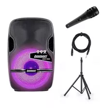 Caja Acustica Kit Lexsen Tiny 80w Mic + Soporte