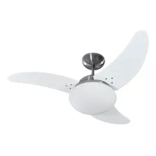 Ventilador De Teto Solano Branco Escovado Tron 110/127v 130w